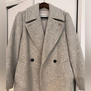 Club Monaco Light Gray Pea Coat
